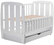 Ліжко Babyroom Кулька SH-03 маятник, ящик, відкидний бік, бук, сірий